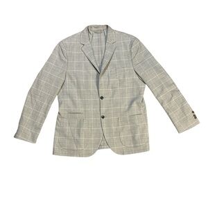 Reserved Two Piece Suit Grey and White Checks‎ Size 46R